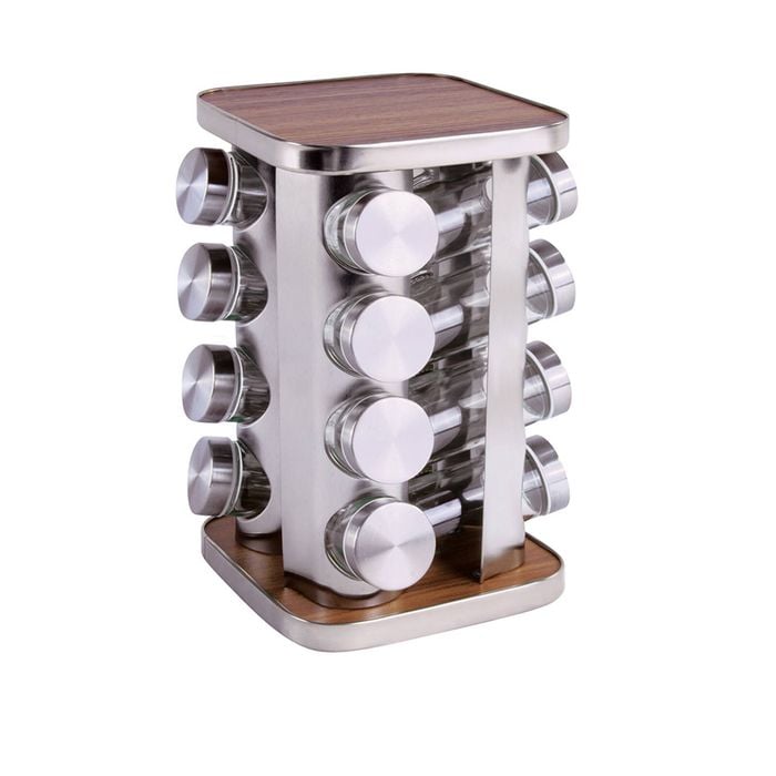 Clevinger 16pc Rotary Spice Rack With Jars