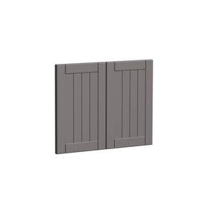 Kaboodle 600mm Smoked Grey Country Farmhouse Sink Doors - 2 Pack