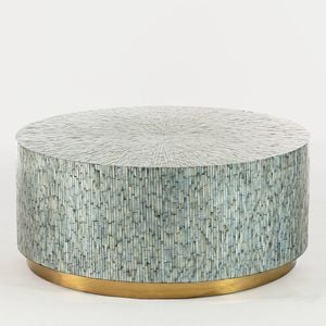 Tidal Tranquility Mother of Pearl Coffee Table