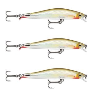 3x Rapala 9cm RipStop Shallow Jerkbait Hard Body Fishing Lures - Houdini