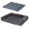 BingoPaw Elevated Orthopedic Dog Bed Pet Sofa with Headrest Washable Cover 120x90x20cm