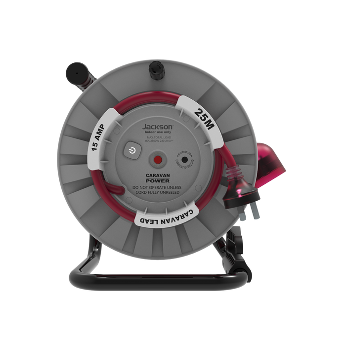 Jackson Rugged 25m Extra Heavy Duty Caravan Cable Reel