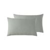 Vintage Design Homewares 48cm x 73cm Sage Green Set of 2 French Linen Standard Pillowcase