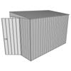 Build-a-Shed 1.5 x 3.0 x 2.0m Tunnel Shed Tunnel Hinged Door with No Side Doors - Zinc