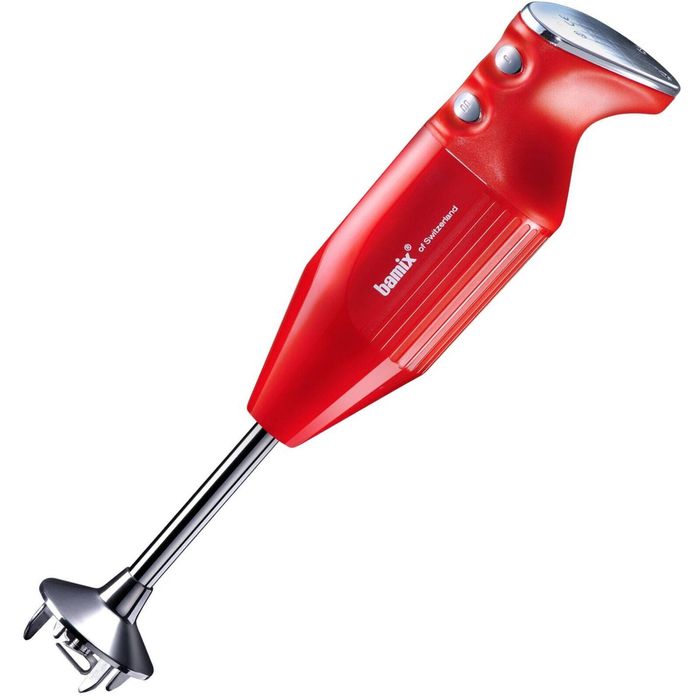 Bamix 350W Maxx Immersion Stick Mixer Blender in Red (Swiss Made) - Red | Handheld Mixer Set | 350 W