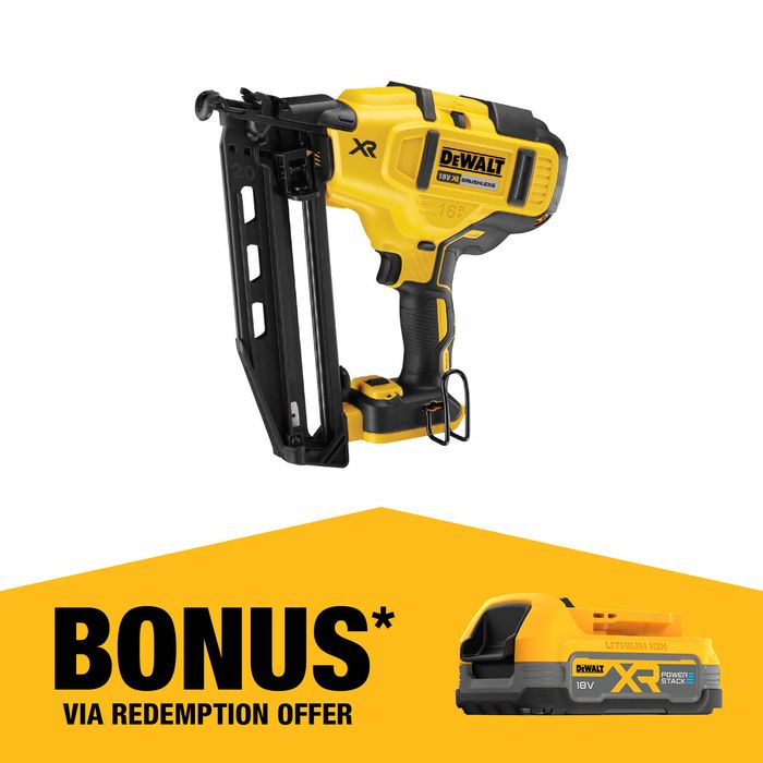 DeWALT 18V XR Brushless 16GA Brad Nailer DCN661N-XE - Skin Only