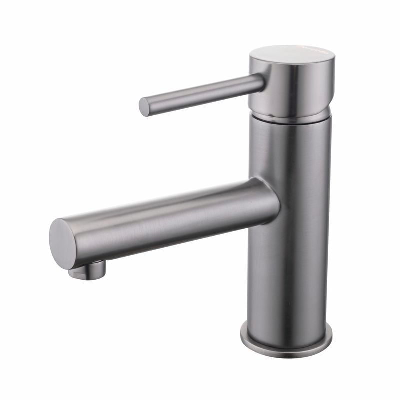 Mondella Gun Metal Resonance Pin Lever Basin Mixer - Suitable For Unequal / Mains Pressure