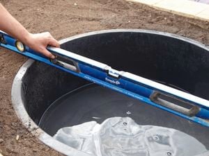 DIY Step Image - How to build a garden pond . Blob storage upload.
