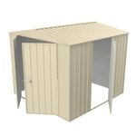 Build-a-Shed  2.3 x 2.3 x 2.3m  Gable Single Hinged Side Door Shed - Cream