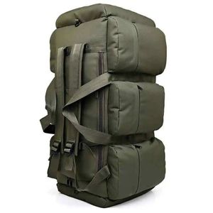Lifebay 100L Tactical Backpack Waterproof Camping Duffel Green
