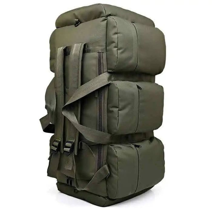 Lifebay 100L Tactical Backpack Waterproof Camping Duffel Green