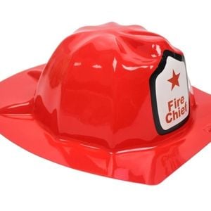 Kids Fireman Hat Fire Chief Party Cap Helmet Costume Dress Up Halloween Firemans