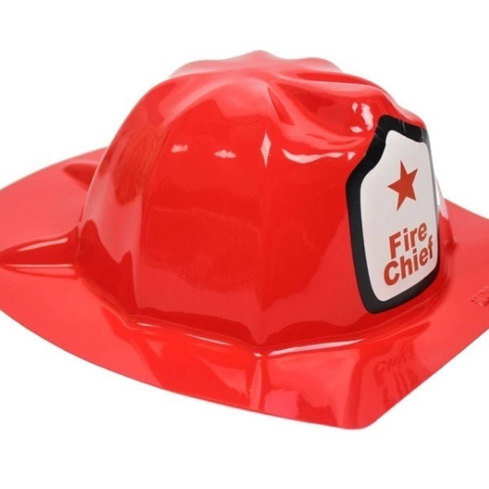 Kids Fireman Hat Fire Chief Party Cap Helmet Costume Dress Up Halloween Firemans