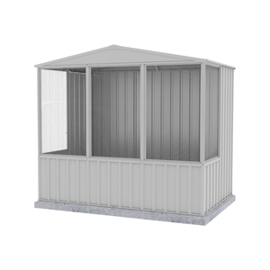 Absco Sheds 2.26 x 1.48 x 2.0m Zincalume Full Door Gable Roof Chicken Coop