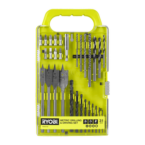 Ryobi 31 Piece Metric Drill And Drive Set RDD31S2