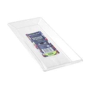 Lemon & Lime 39.5cm Serving Platter Rectangle - Clear