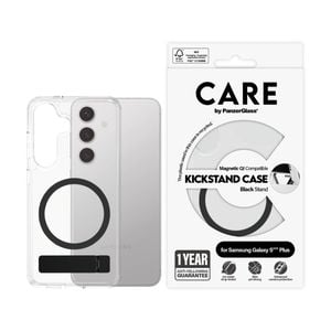 Panzer Kickstand Mag Phone Case for Samsung GS25+ - Clear/Black