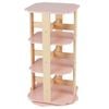 Costway 360° Spinning 3-Tier Book Shelf Bookcase