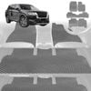 6D Diamond Car Floor Mats for Nissan Pathfinder 8 seater (R53)2022-Current-Ultimate Set-Grey-Outback GT