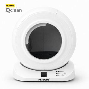 The Petbuds Tonepie Q-clean Self-cleaning Litter Robot 99% Odour Removal App Control - White