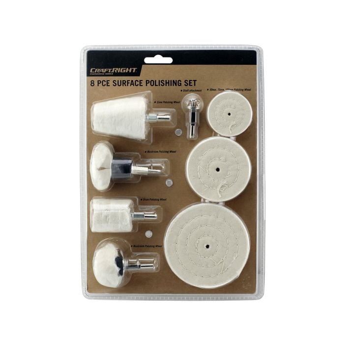 Craftright 8 Piece Drill Polishing Kit