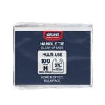 Grunt 27L Kitchen White Tie Top Rubbish Bags 100 Pack