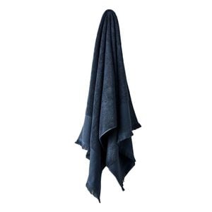 Linen House Aria Slate Cotton/Bamboo Bath Sheet 82x170cm - Blue