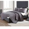 Ramesses 3 Piece Chic Embossed Comforter Set Charcoal King