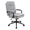Alfordson Office Chair Ergonomic Executive Computer Work Seat Fabric Grey