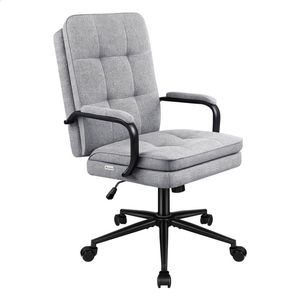 Alfordson Office Chair Ergonomic Executive Computer Work Seat Fabric Grey