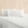 Bas Phillips Bamboo Cotton 400tc Bed Sheet Set W/pillowcase Queen White