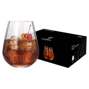 Argon Tableware Kensington Optic Crystal Tumbler Glasses - 460ml - Pack Of 48