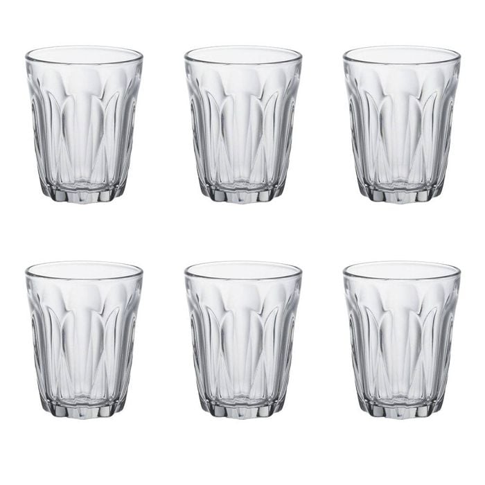 Duralex Provence Set Of 6 Tumbler Glasses  6x6x7cm  - 90ml