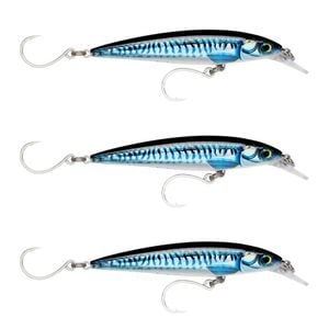 3x Rapala 12cm Saltwater X Rap Long Cast Sink Minnow Fish Lure -SL/BLU Mackerel