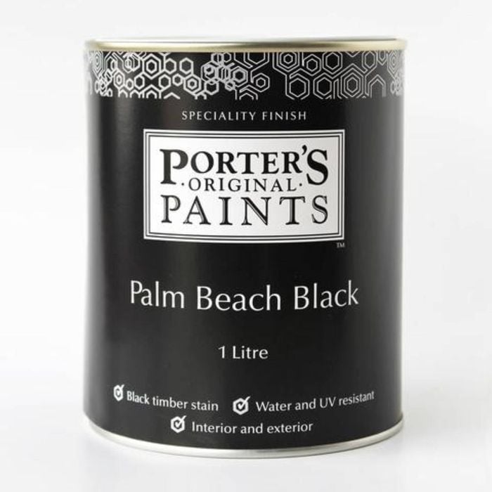 Porter's Paints 1L Palm Beach Black Timber Stain