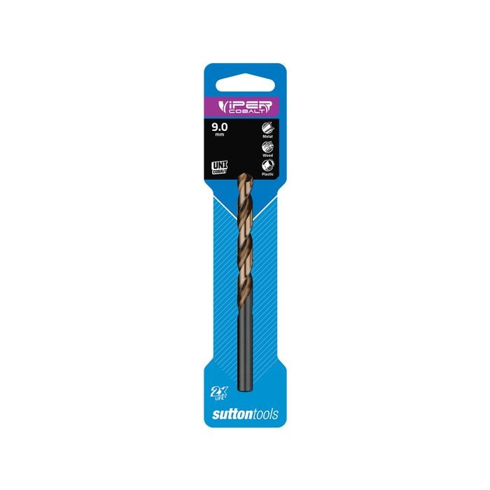Sutton Tools 9.0mm Viper Cobalt Jobber Drill Bit