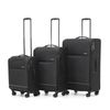3pc Tosca So-Lite Travel Suitcase Checked/Carry On Trolley Luggage Set Black