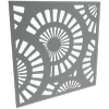ProtectorAl 300-1200w x 300-1200h Monument Sunburst Unframed Solid Aluminium Decorative Panel