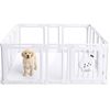 Advwin DIY Small Animal Playpen Pet Enclosure 14 Panels Indoor Portable Exercise Fence