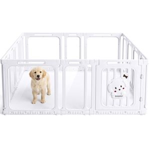 Advwin DIY Small Animal Playpen Pet Enclosure 14 Panels Indoor Portable Exercise Fence