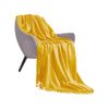 SOGA Yellow Acrylic Knitted Throw Blanket 130x220cm