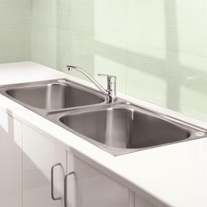 Clark 45L Flushline Double Bowl Trough With Bypass Kit
