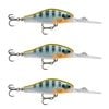 3x Rapala 5cm Shadow Rap Jack Deep Dive Crankbait Fish Lures - Blue Gill