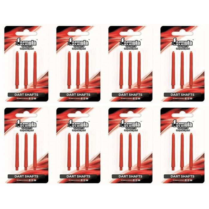 8x 3pc Formula Sports Nylon Shafts Short 35mm - Assorted