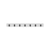 MODE 7 Black Hooks On White Board Key Rack
