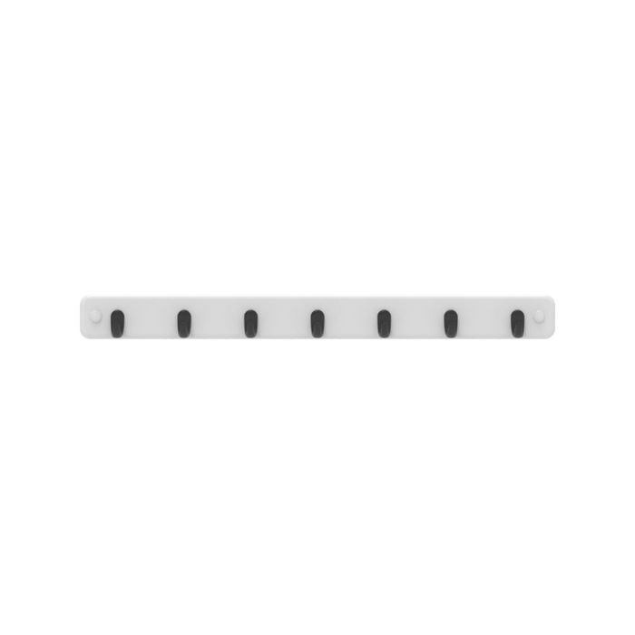 MODE 7 Black Hooks On White Board Key Rack
