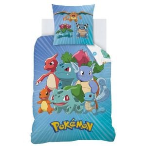 Pok mon Friends Cotton Quilt Cover Set - Single Bed Size