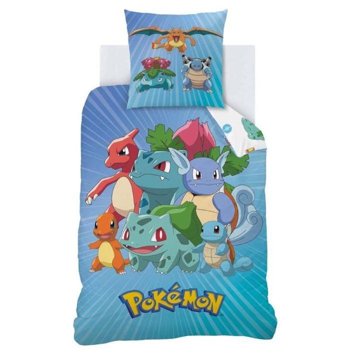 Pok mon Friends Cotton Quilt Cover Set - Single Bed Size