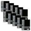 10x Colourhide Pp Writing Notebook W/ Ruler A4 School Stationery 120-pages Black