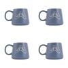 4PK Splosh Heartfelt Family 440ml Stoneware Mug Coffee/Tea Cup - Blue
